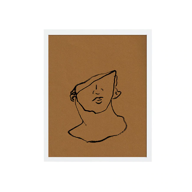 Broken Bust on Copper 
