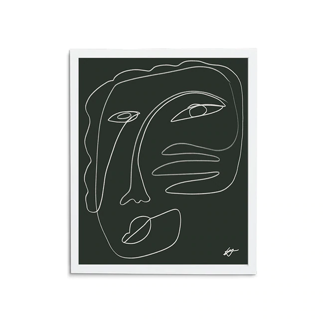 Self Portrait on Green