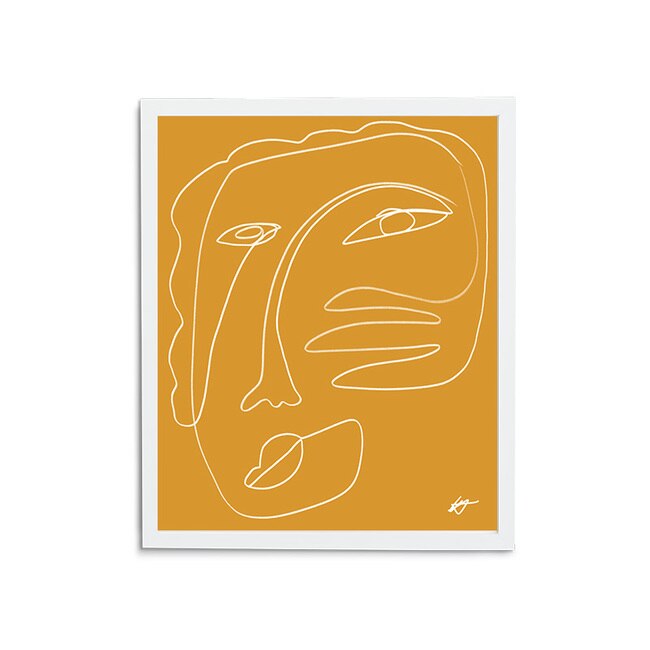 Self Portrait on Ochre
