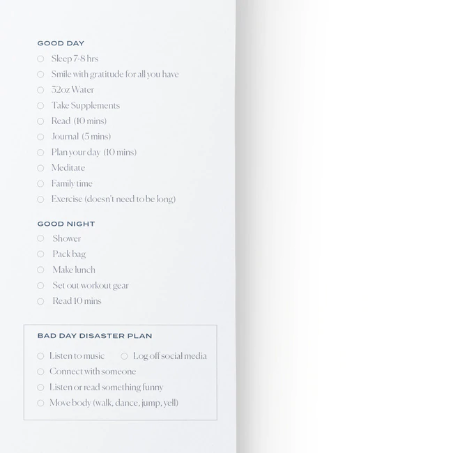 Bad Days Checklist Notepad